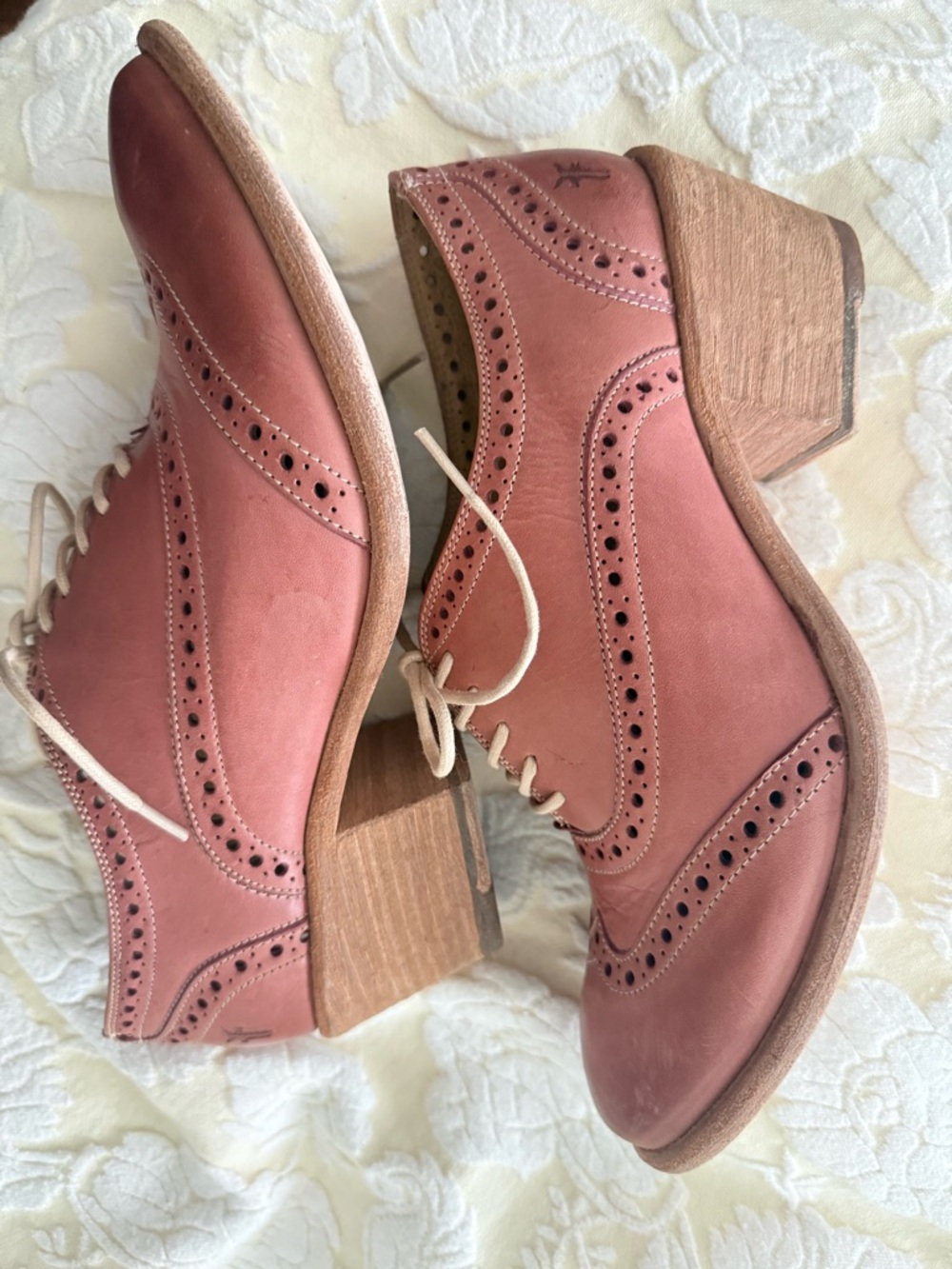 Frye Women’s Dusty Rose Brogue Oxfords